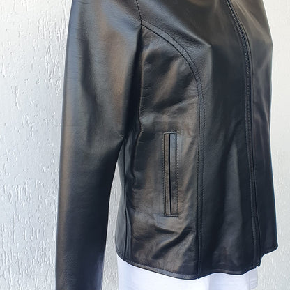 Giacca in Nappa senza collo - Donna